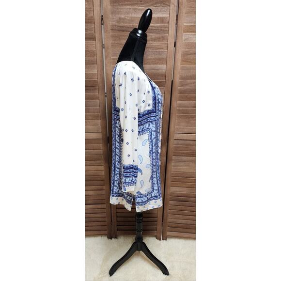 Tommy Bahama New Beach Cover-Up Small S Blue Tropical Paisley Swim Dress Resort - Picture 4 of 8